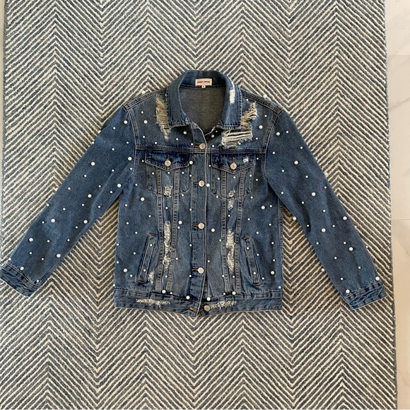 Sunset + Spring pearl denim jacket - Picture 10 of 10